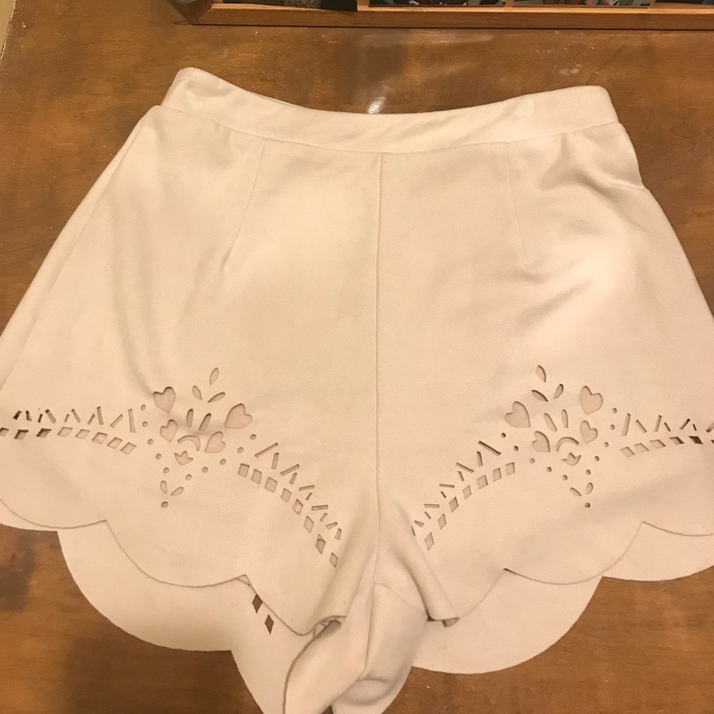 Suede shorts